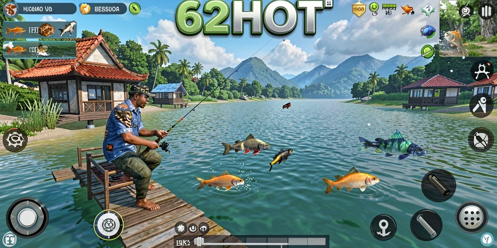 Tangkapan ikan yang menakjubkan dalam gameplay 62HOT.