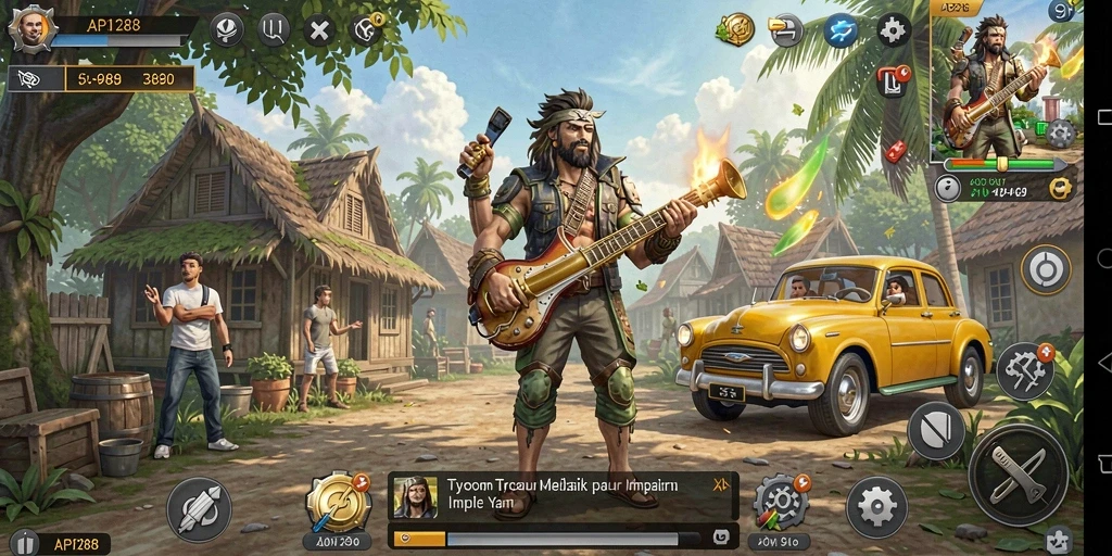 Screenshot gameplay API288 yang menunjukkan dinamika pengelolaan bisnis.