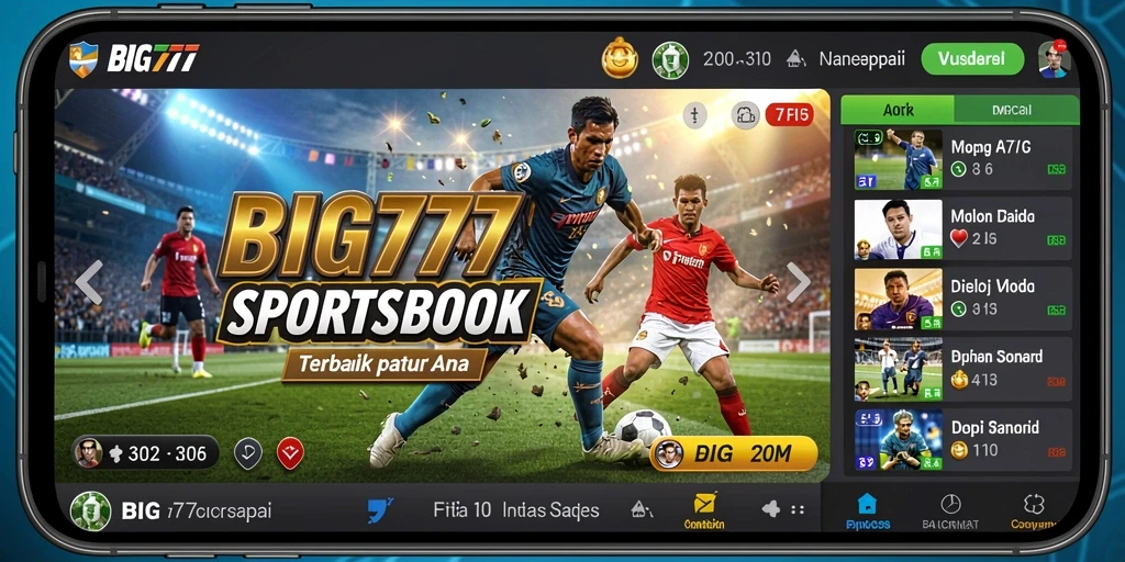 Tampilan menarik dari gameplay Sportsbook BIG777 dengan berbagai opsi taruhan.
