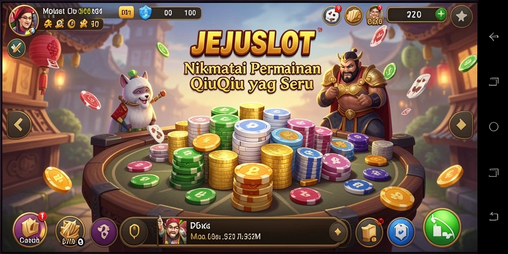 Tampilan gameplay seru dalam JEJUSLOT QiuQiu.
