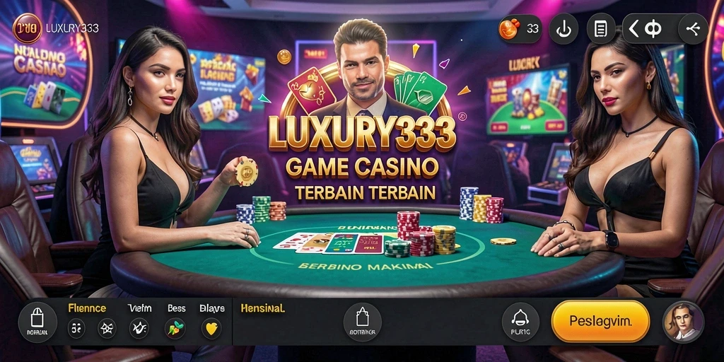 Tampilan gameplay menarik dari LUXURY333 yang memperlihatkan interaksi langsung dengan dealer.