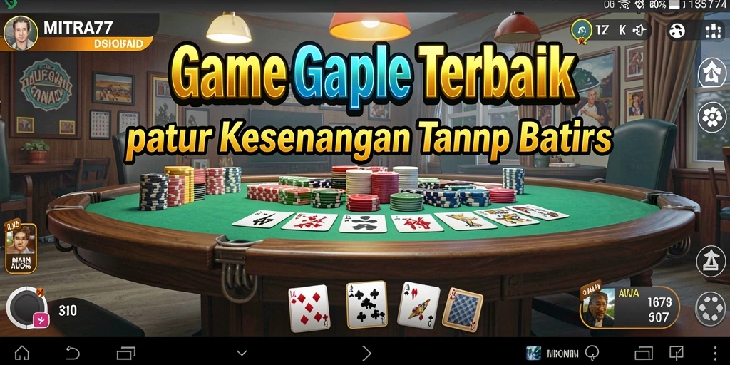 Tampilan menarik saat bermain Gaple di MITRA77.