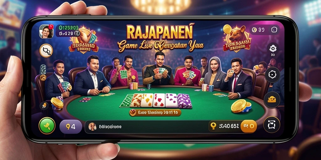 Tampilan gameplay menarik dari RAJAPANEN Live Casino.