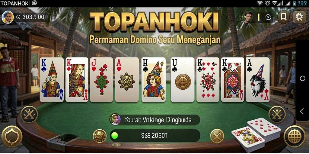 Screenshot gameplay TOPANHOKI dengan tampilan yang menarik dan interaktif.
