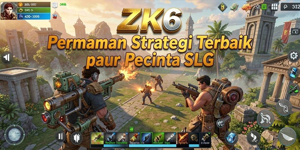 Screenshot gameplay ZK6 menampilkan aksi strategi yang mendebarkan.